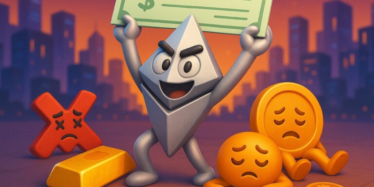 Stocks got wrecked, gold took a nap—Ethereum just cashed a 372% check