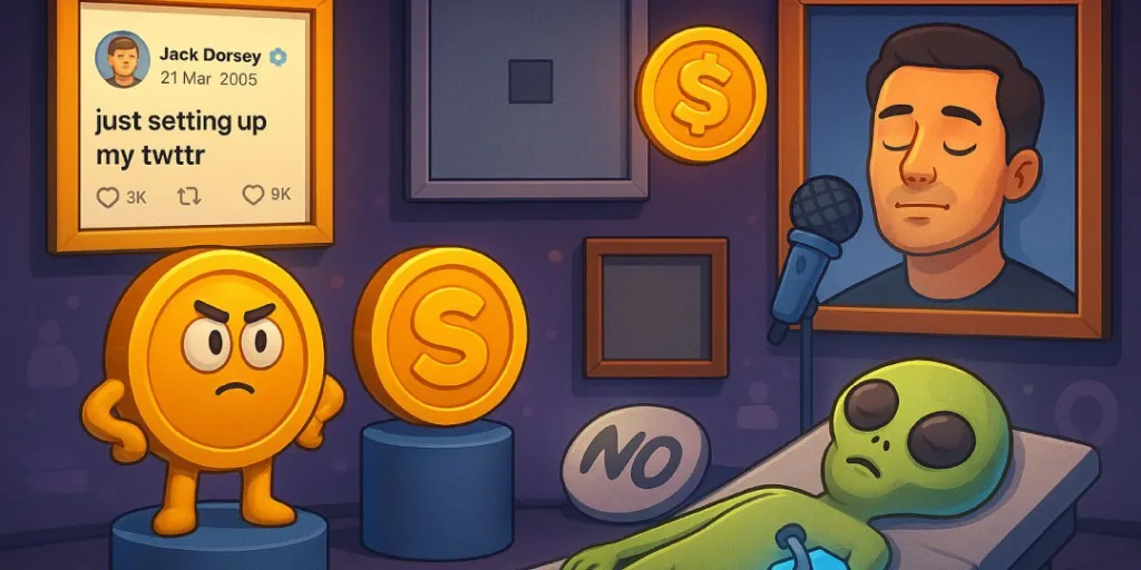 Weird and wonderful NFTs: Grey dot, dead man’s voice, alien autopsy 1 Weird NFT1