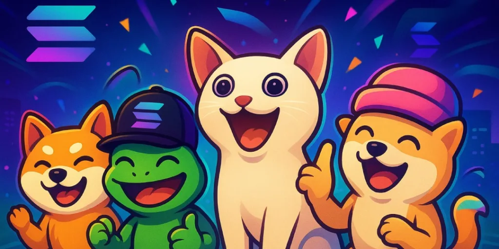 best memecoins on Solana blockchain
