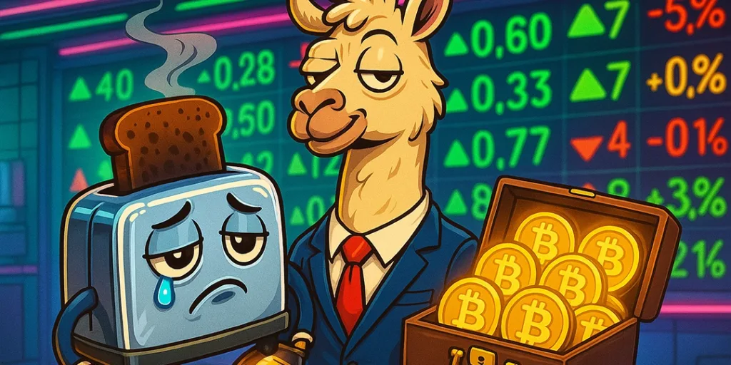 Crypto Llamas in Business Suits
