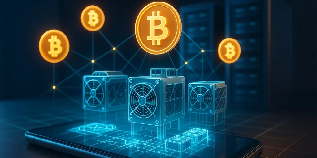 ECOS cloud mobile crypto mining app