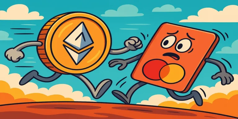Ethereum flips mastercard