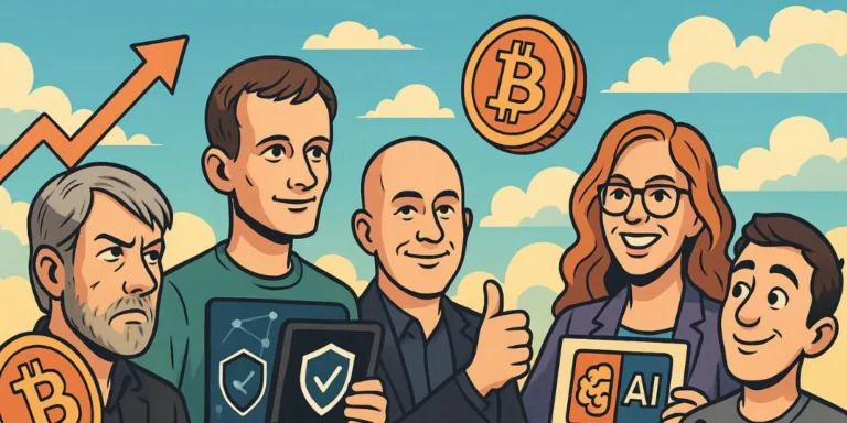 Crypto influencers cartoon image