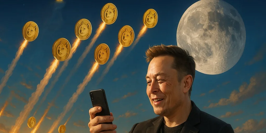 Elon Musk staring at his tweets