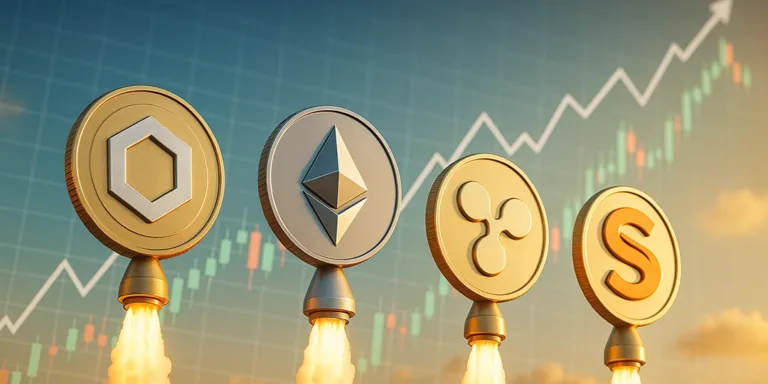 Altcoin season, bitcoin, ethereum with launches at the bottom