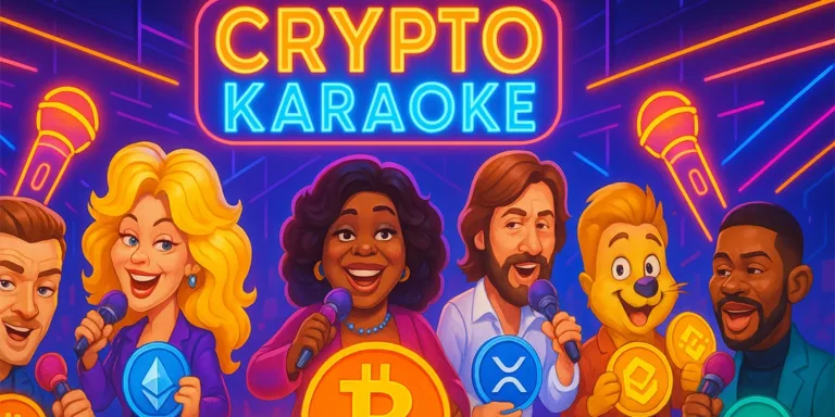 Crypto Karaoke Night Banner