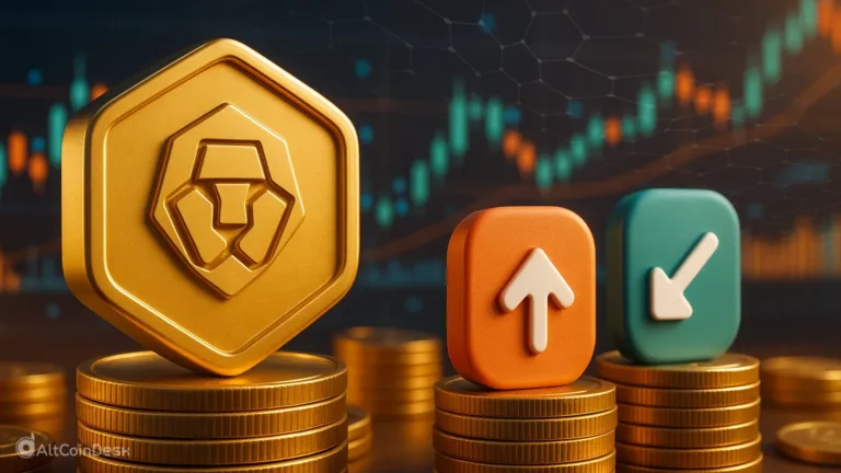 Crypto coins and market chart symbolizing exchange compliance with CFTC license.