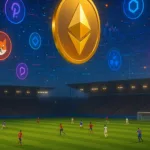 Footballer and footballer field