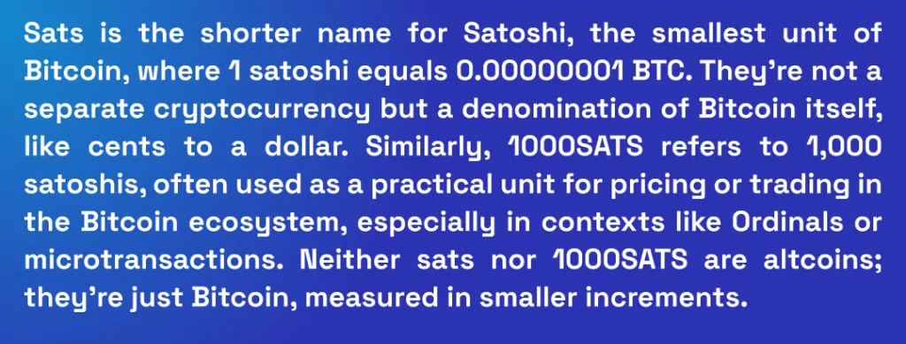 Did you know that everything other than Bitcoin is not called as altcoin? 1 Sats Image