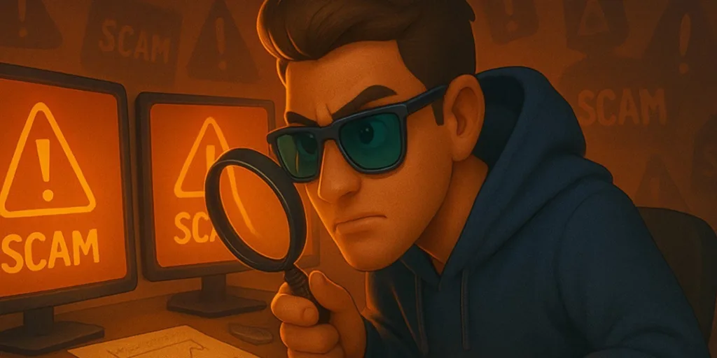 6 hilarious types of crypto bros you encounter: Meme kings, airdrop hunters, and more 4 The scam hunter crypto bros 3