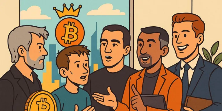 Crypto Influencers Cartoon Image