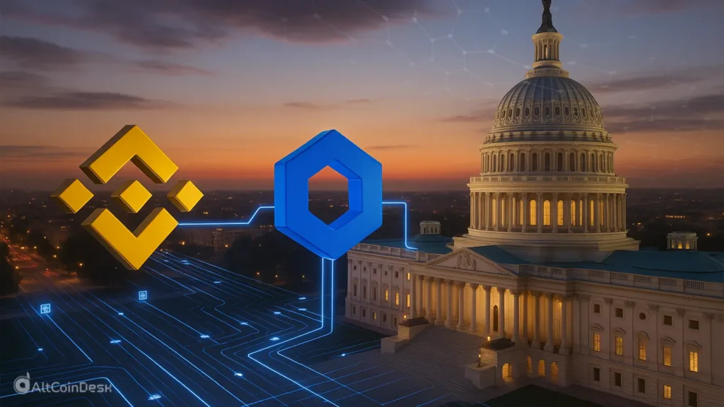 BNB Chain integrates Chainlink with U.S. data connection illustration