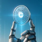 AI coin held by robot hand showcasing Coinbase’s Payment MCP
