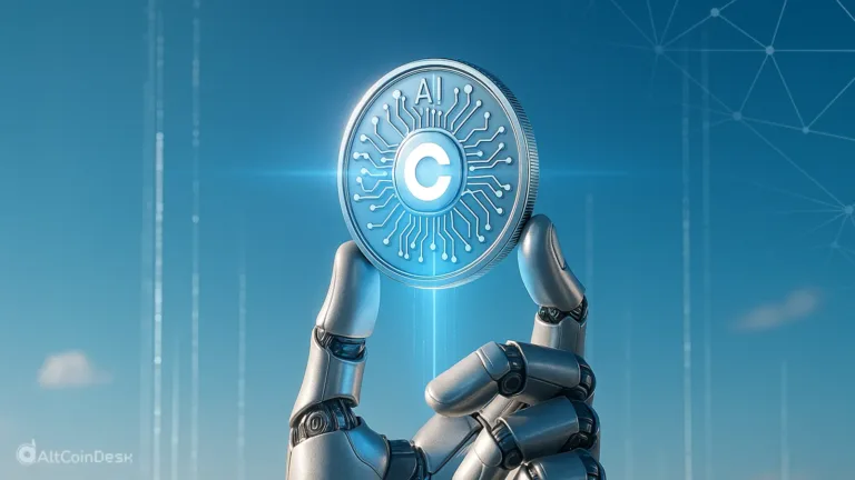 AI coin held by robot hand showcasing Coinbase’s Payment MCP