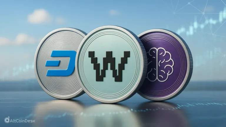 Trending tokens Dash, Walrus, and PAAL AI represented as digital coins with market growth background