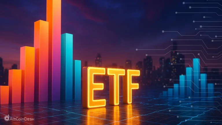 3D illustration of ETF growth charts representing market performance, related to SEC leveraged ETFs regulatory news