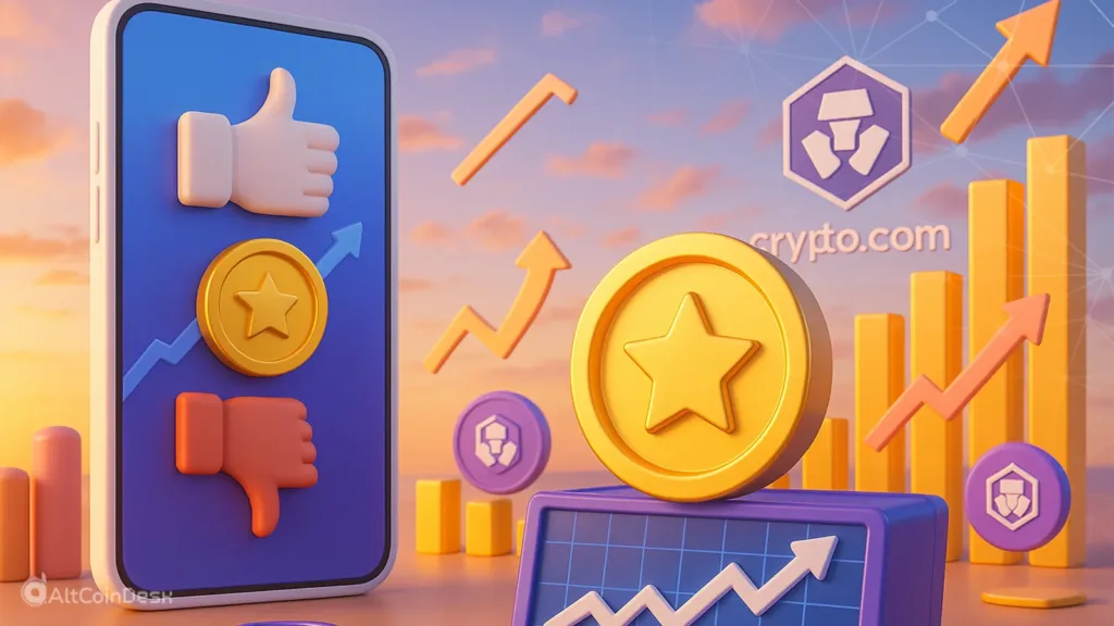 Crypto prediction concept linked to Trump’s Truth Social and Crypto.com partnership