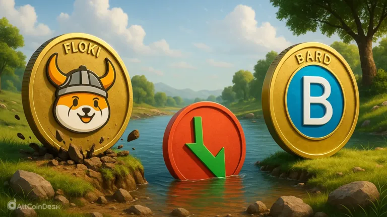 FLOKI crashes to 0.00005 KAVA submerges below 0.14 BARD nears monthly high