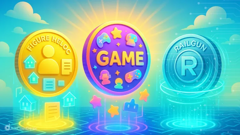 Figure Heloc GAME and Railgun lead todays top coin price surge 1