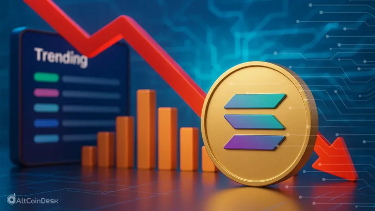 Solana captures spot on trending list while its price keeps crashing