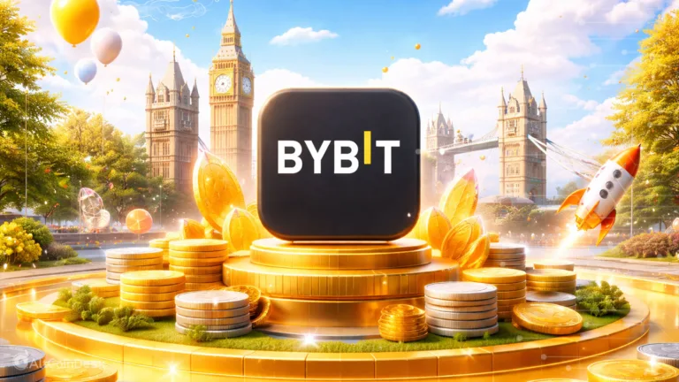 Bybit relaunches in the UK with the Bybit logo and London landmarks