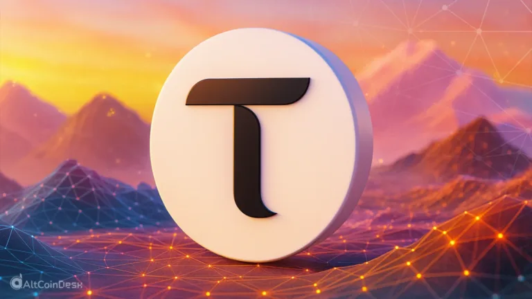 Bittensor (TAO) token logo displayed on a blockchain-themed digital background