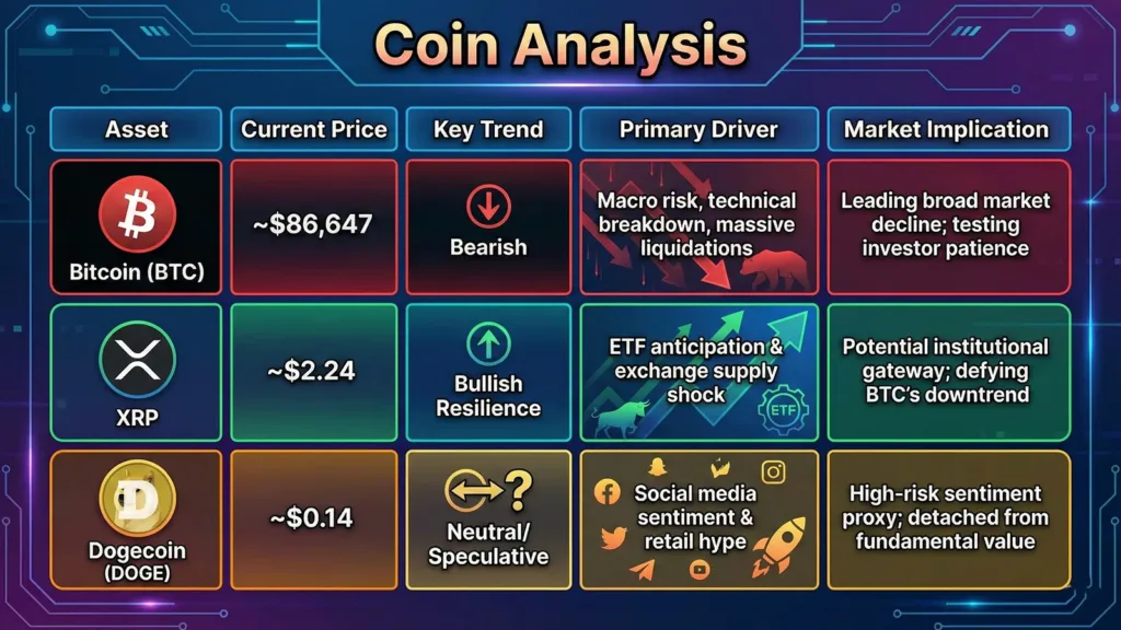 Bitcoin drops as altcoins surge: Is XRP going to explode next? 3 Coin Analysis