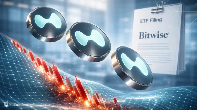 Hyperliquid crashes as HYPE tokens fall amid Bitwise’s amended ETF filing and market uncertainty.