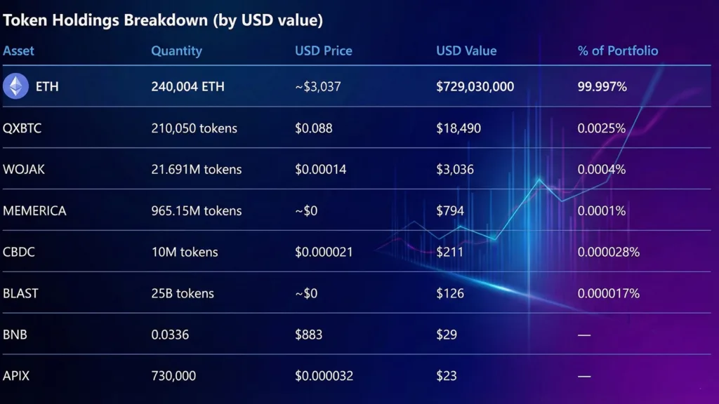 The $729m bet: What Vitalik Buterin crypto wallet reveals about real wealth 2 Token Holding 1