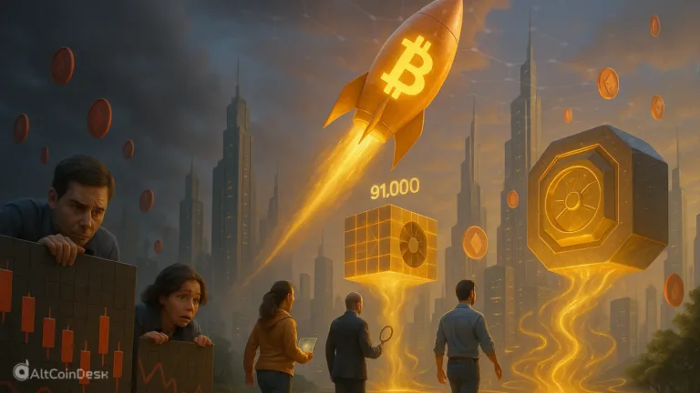 Bitcoin surging past $91,000 as traders react during a market rally, illustrating the best cryptos to buy now.