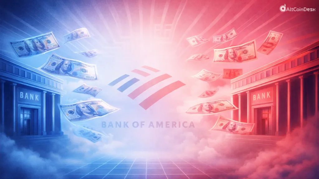 An illustration showing that Bank of America recommends clients invest up to 4% of their portfolio allocation into digital assets through Bitcoin ETFs.