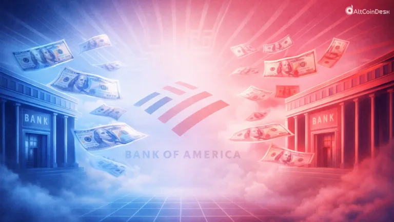 An illustration showing that Bank of America recommends clients invest up to 4% of their portfolio allocation into digital assets through Bitcoin ETFs.