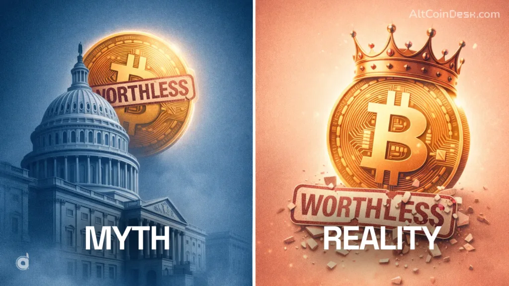 Top 7 crypto myths that sound smart but are dead wrong 2 Bitcoin and other cryptocurrencies are worthless because they arent backed by physical assets or governments