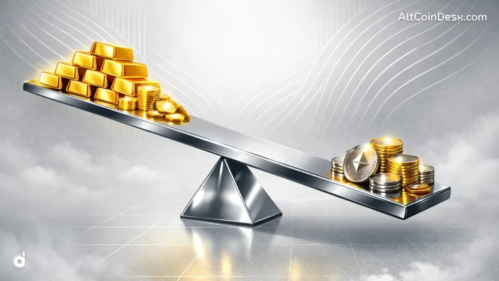 Altcoins losing value as gold replaces crypto 1 Gold Is Quietly Replacing Crypto as the Anti Fiat Trade and Nobody Wants to Admit It