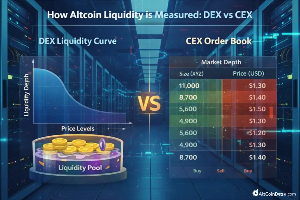 How to check liquidity data before buying altcoins 3 how altcoin liquidity is measured 1
