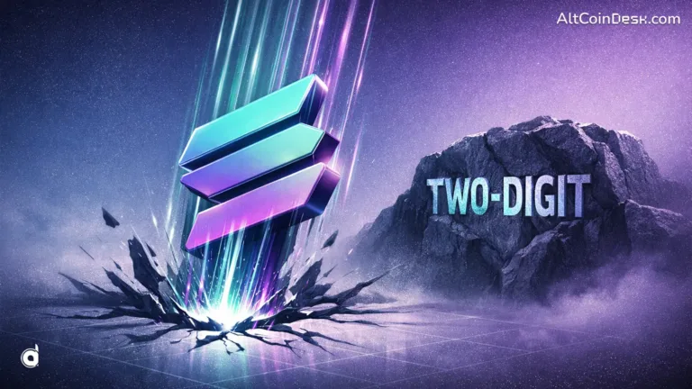 Solana falls below 9 month low and crashes into 2 digits