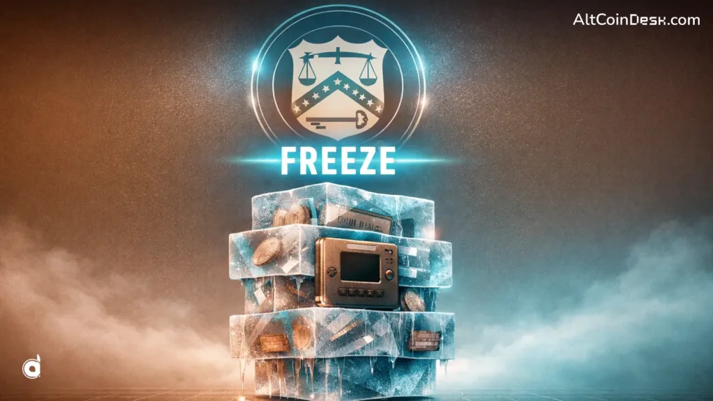 U.S. Treasury plan for crypto platforms to freeze funds 4 U.S. Treasury pushes crypto platforms to freeze funds Rule in Congress