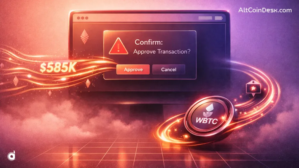 585k stolen in Ethereum phishing attack