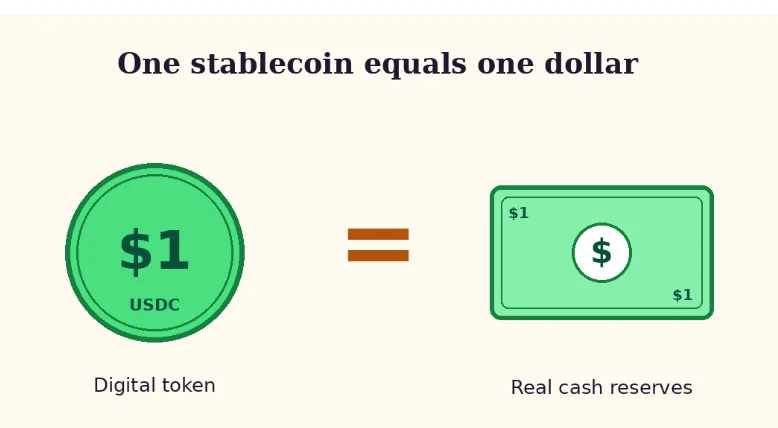 How stablecoins are quietly becoming the Layer 1 of global finance 1 Stablecoin backed by real dollar
