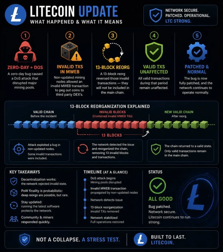 Litecoin (LTC) faces DoS attack: Developers call it zero-day, others suspect orchestration 1 Litecoin DOS