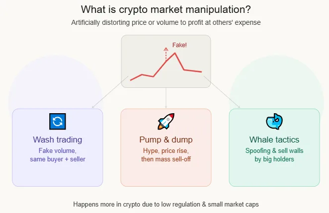 What is crypto market manipulation and how to detect it before losing money 1 Crypto market manipulation types explained