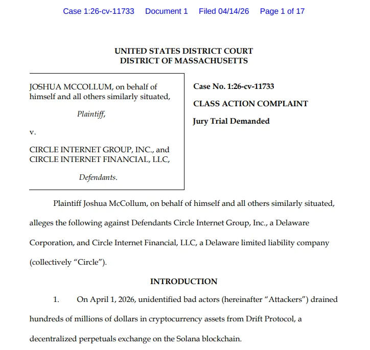 Circle Drift Protocol hack lawsuit puts $230M response under scrutiny 1 Circle Drift Protocol hack lawsuit