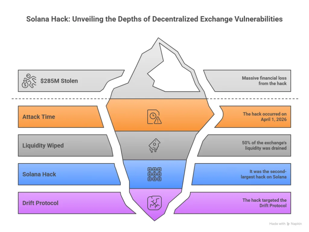Drift protocol hit by $280M hack, second-largest in Solana history 1 visual selection
